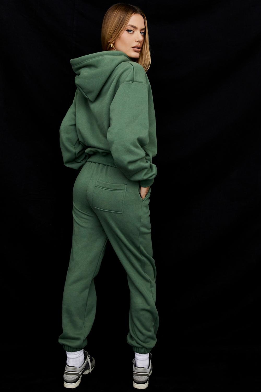 Sky Moss Fleece Back Jogging Trousers Product Image