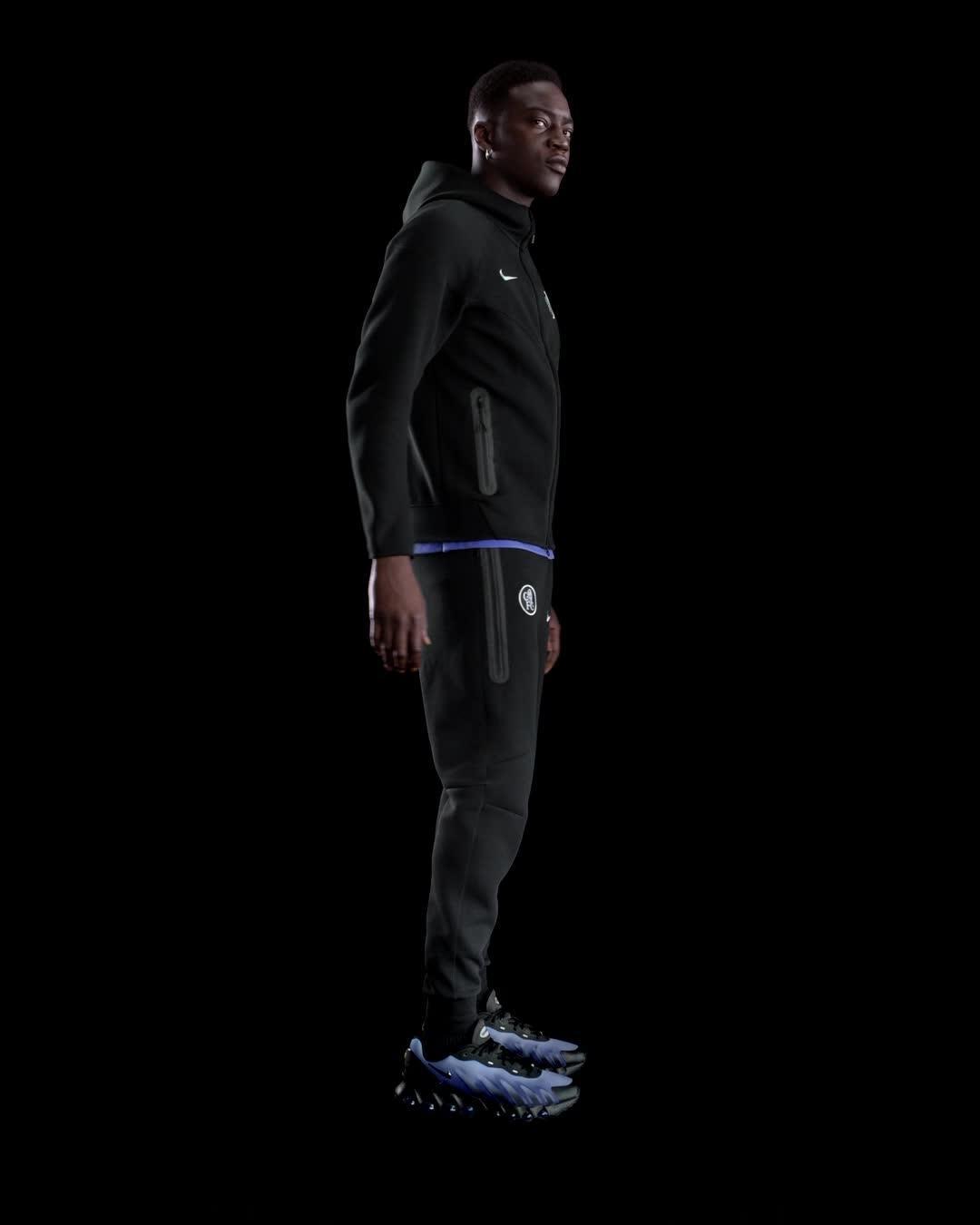 Chelsea FC Tech Windrunner Men's Nike Total 90 Soccer Fleece Full-Zip Jacket Product Image