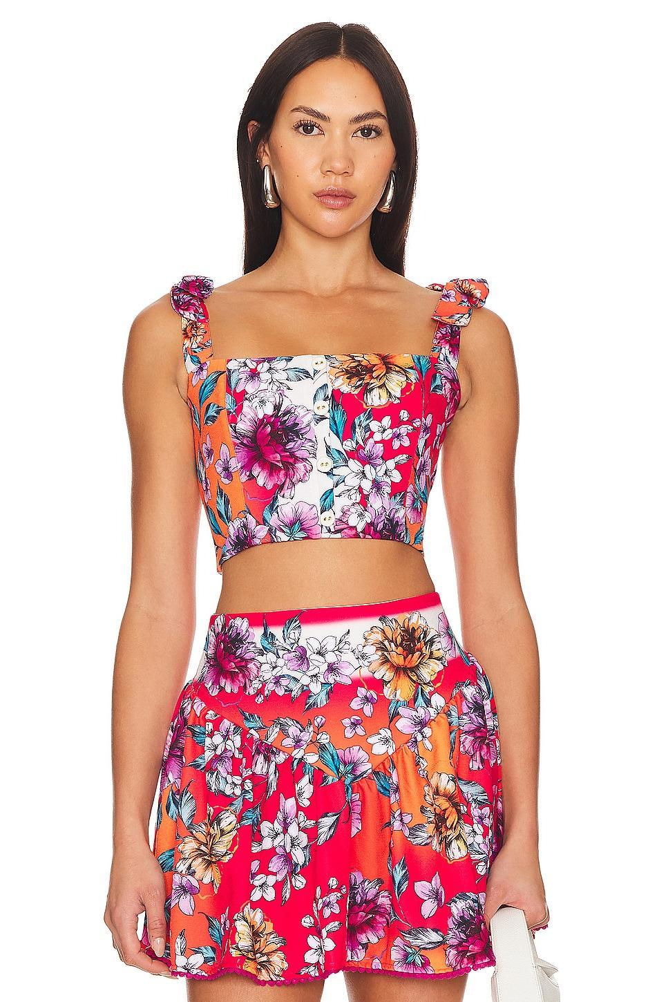 X Revolve Leah Crop Top Agua Bendita Product Image