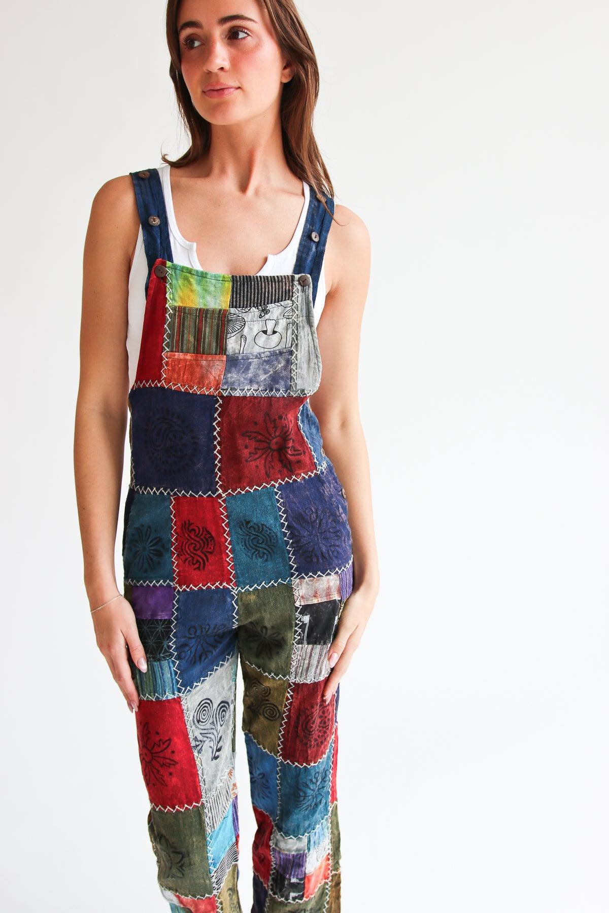 Patchwork Overalls Product Image