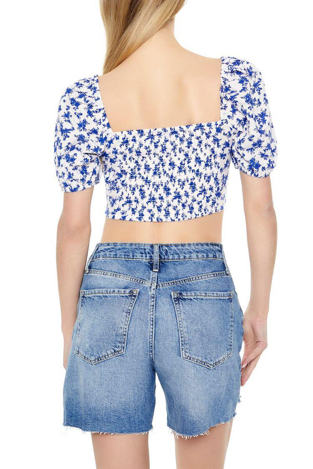 Floral Print Sweetheart Crop Top | Forever 21 Product Image