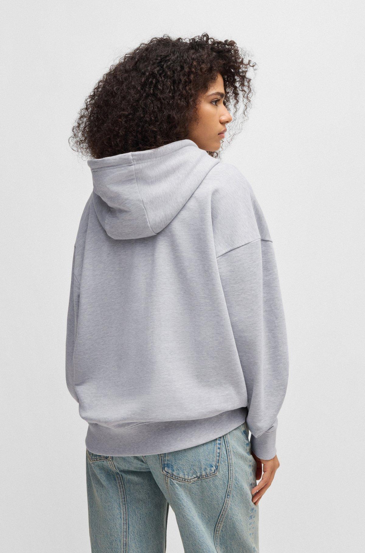 All-gender relaxed-fit hoodie in cotton terry Product Image