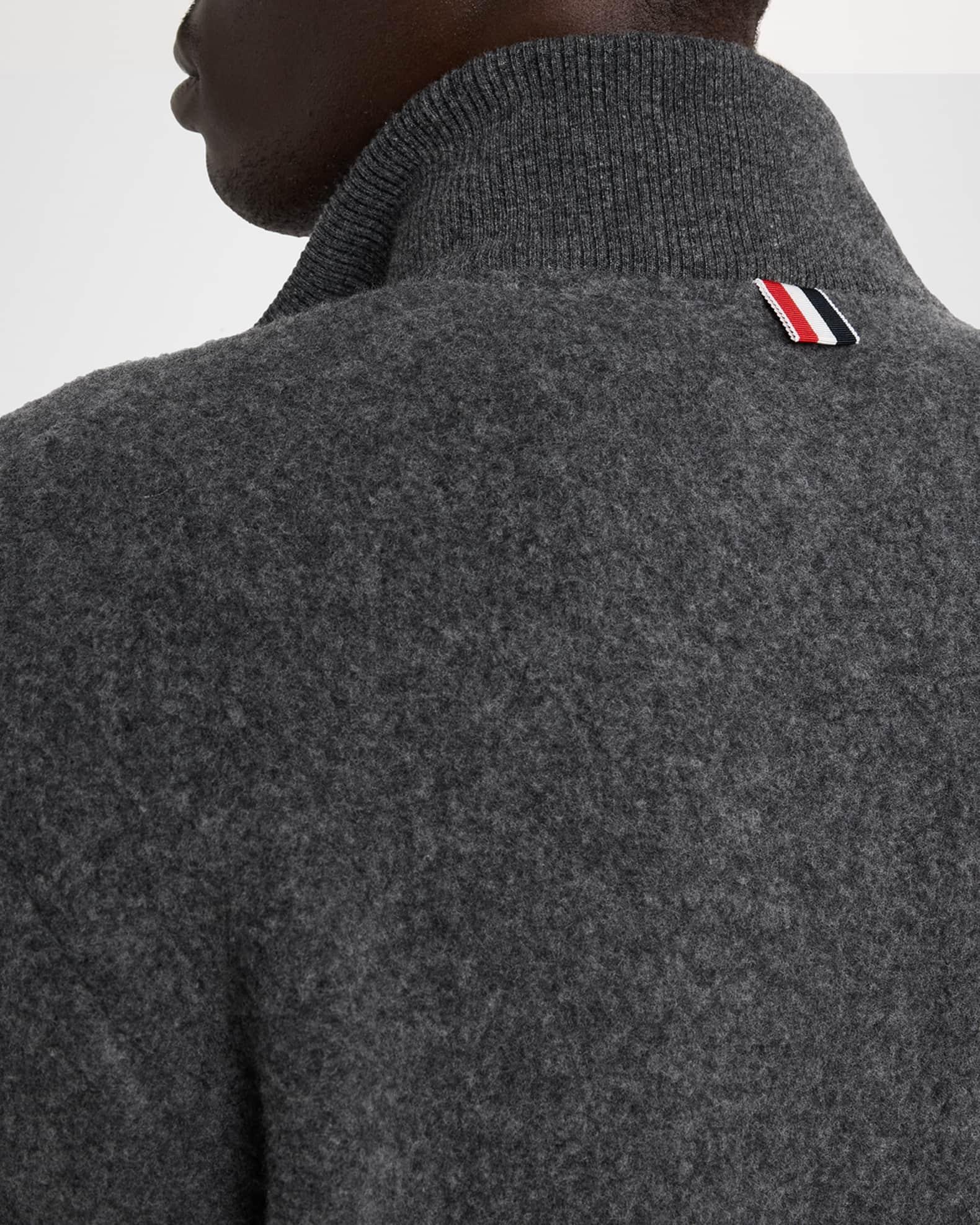 Men's Wool Fleece Full-Zip Bomber Jacket Product Image