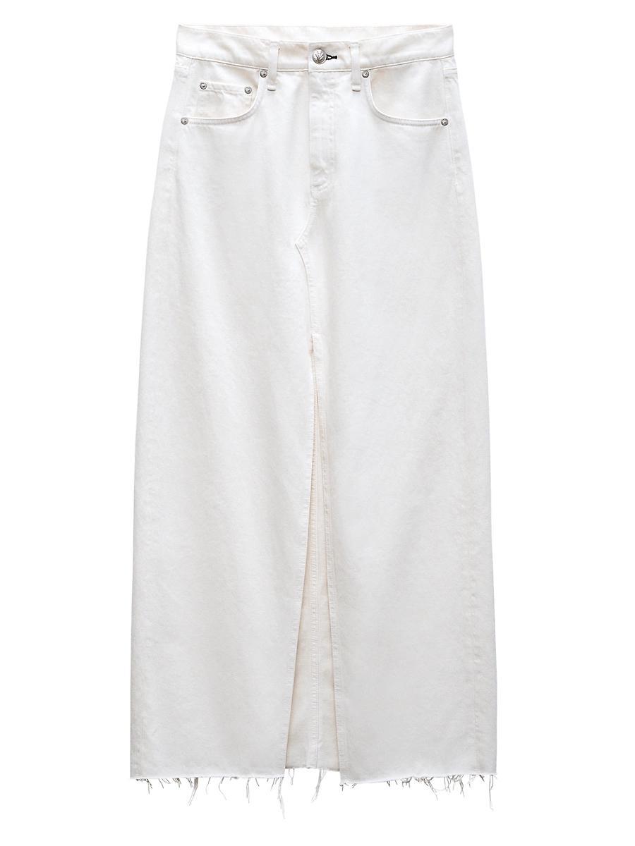 Womens Avery Denim Maxi Skirt Product Image