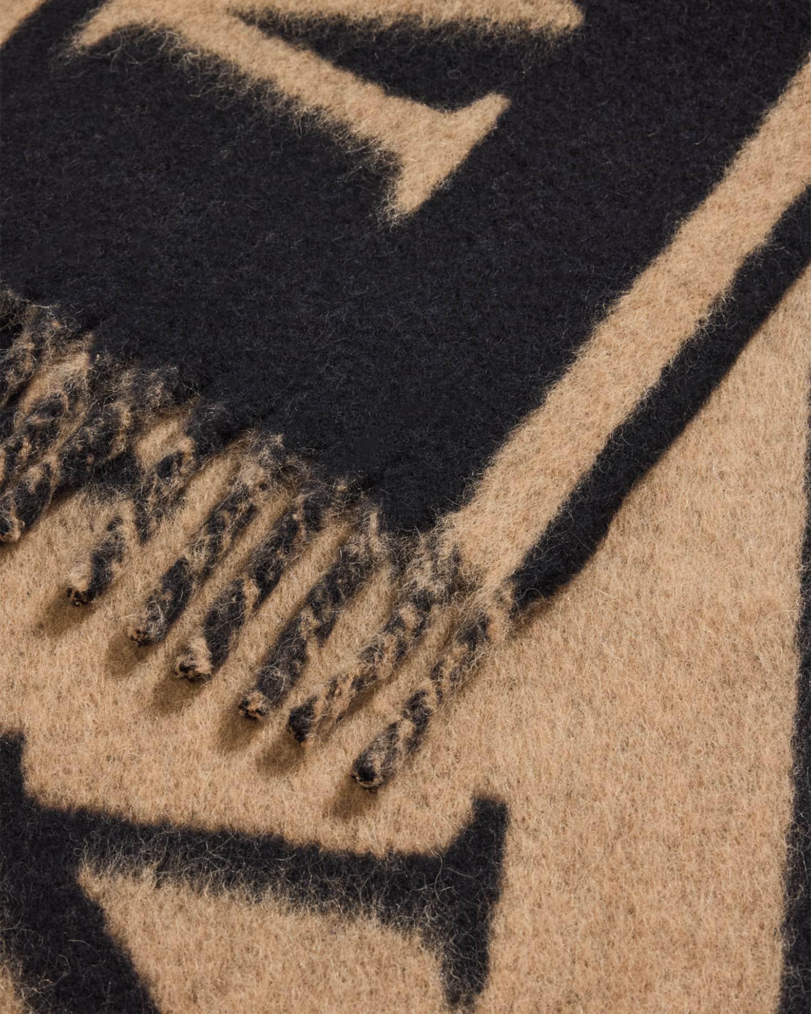 Wool-Blend Logo Jacquard Scarf Product Image