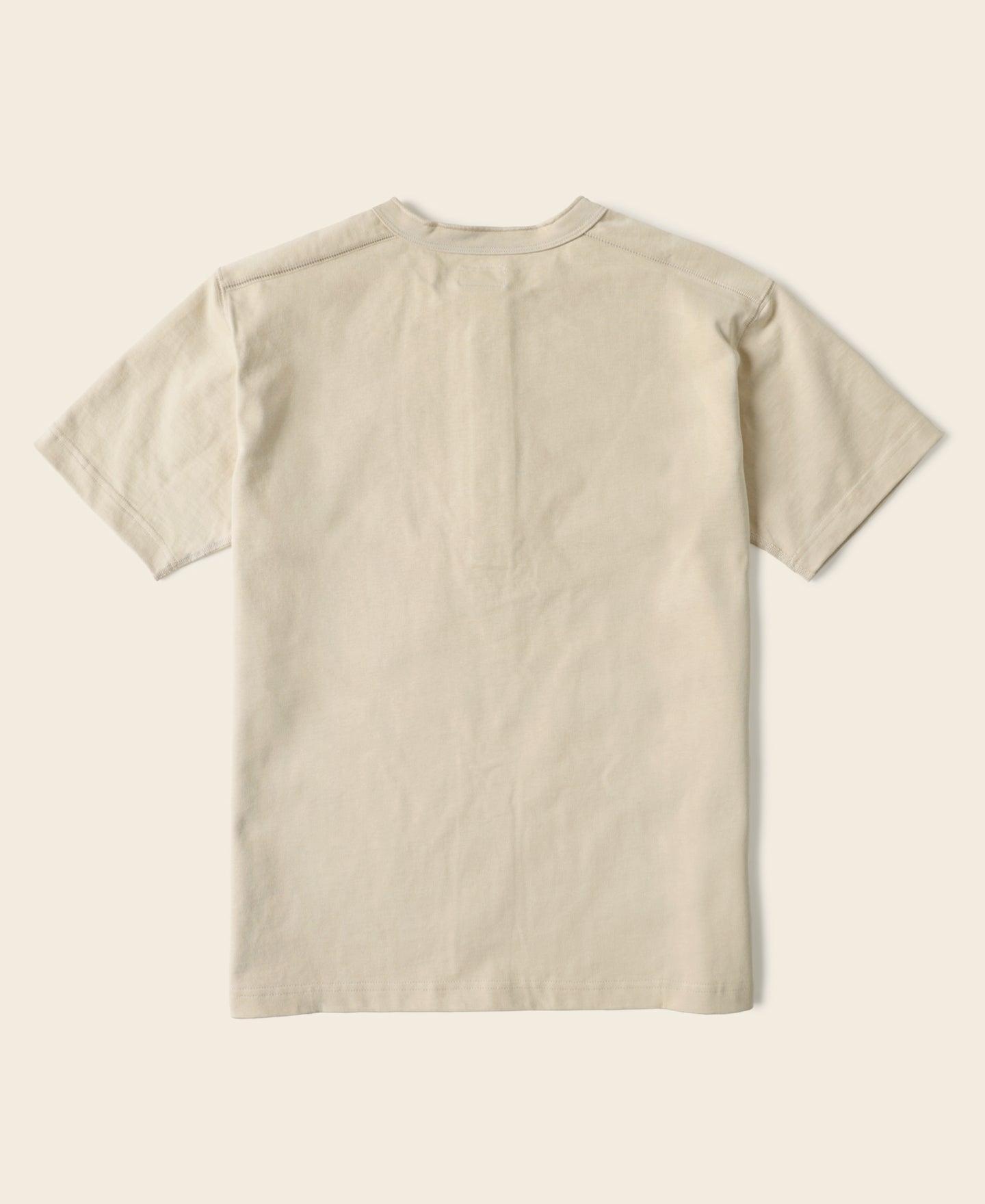 10.6 oz Cotton Short Sleeve Henley T-Shirt - Apricot Product Image