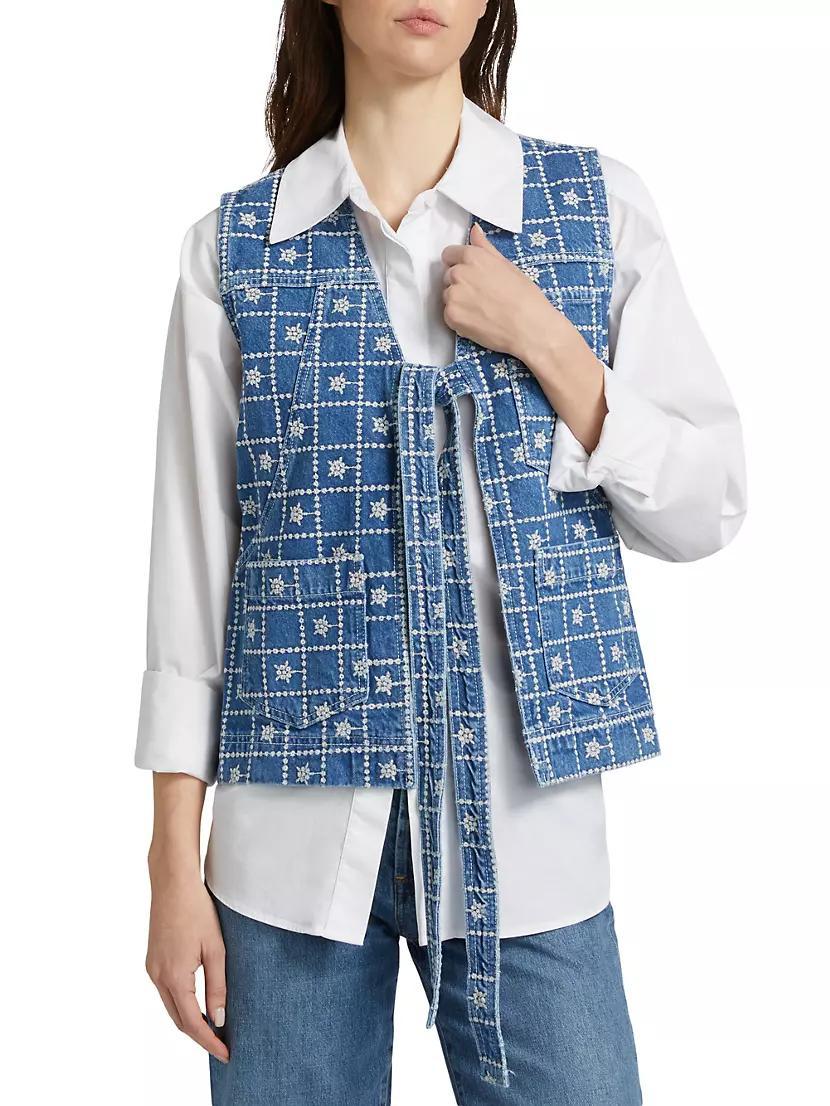 Dilly Broderie Embroidered Vest Product Image