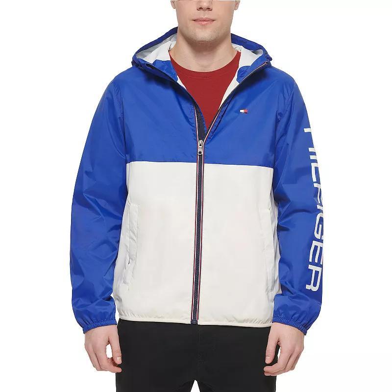 Mens Tommy Hilfiger Hooded Rain Slicker Jacket Product Image