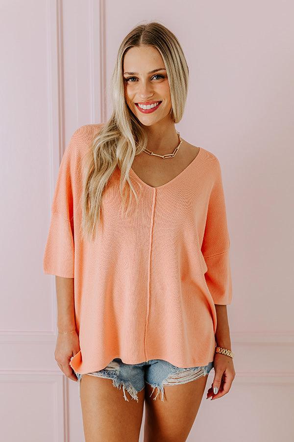 Casual Chic Shift Top in Light Coral Product Image