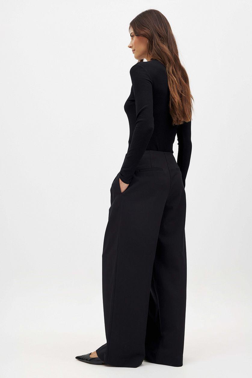 Wide Mid Waist Trousers Product Image