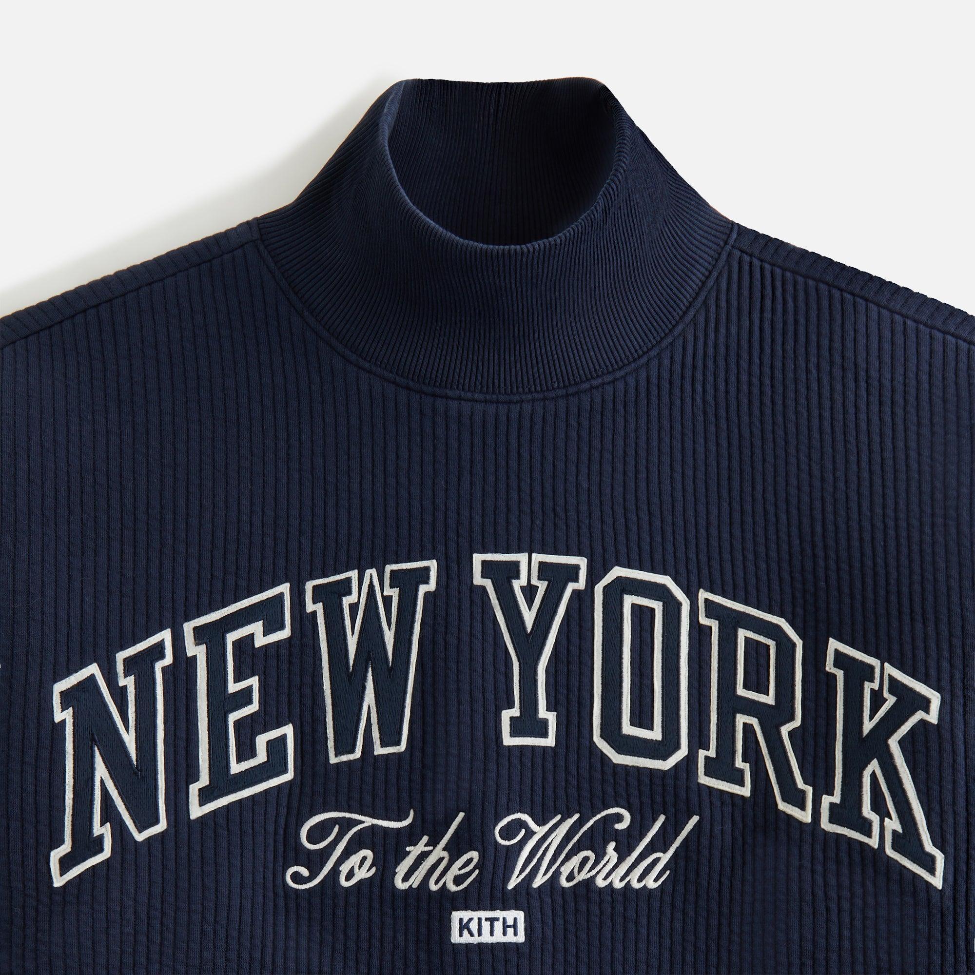 Kith Women for the New York Knicks Ashwin Crewneck - Light Heather Grey Female Product Image