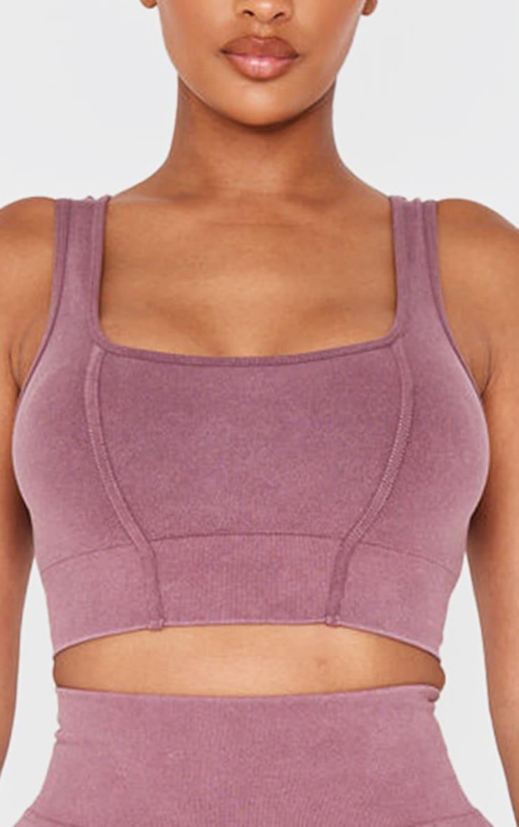 Shape Burgundy Seamless Seam Front Bralette Product Image