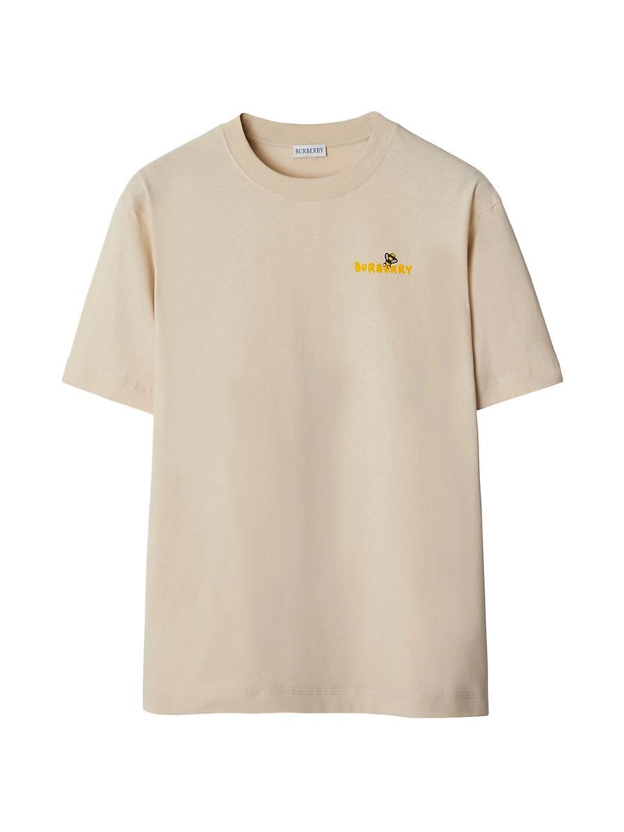 Mens Bee Cotton Crewneck T-Shirt Product Image