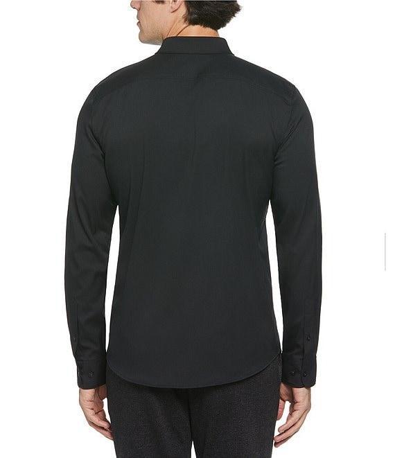 Perry Ellis Slim-Fit Performance Stretch Solid Long Sleeve Woven Shirt Product Image