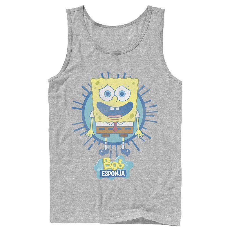 Men's Nickelodeon SpongeBob SquarePants Bob Rays Spanish Graphic Tank Top,  Product Image