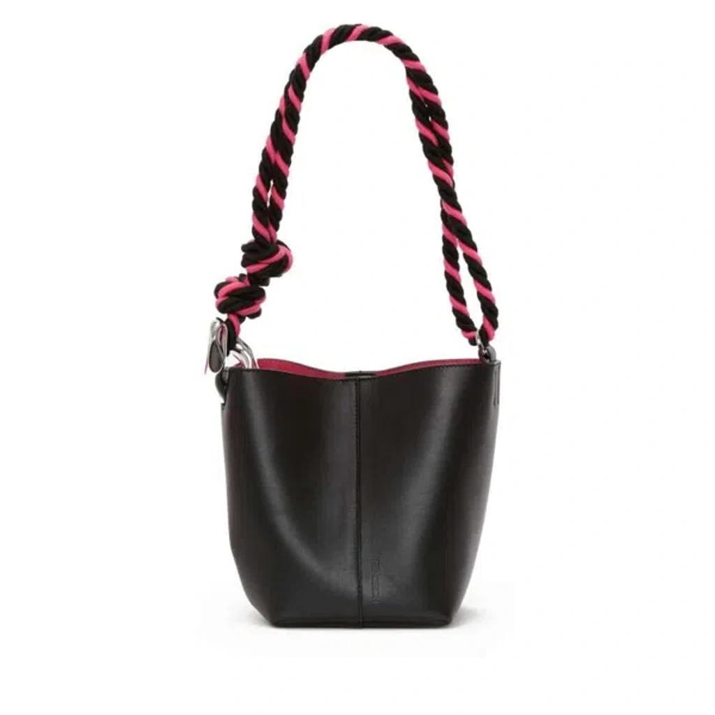 JW ANDERSON The Jwa Corner Small Bucket Bag In Black Product Image