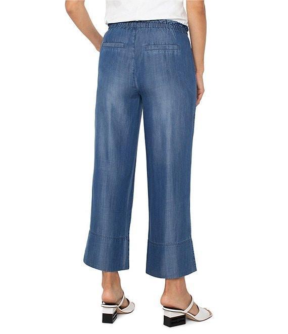 Liverpool Los Angeles Pull-On Tie Waist Wide Leg Pants Product Image