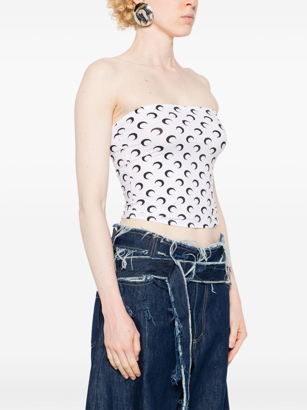 Crescent Moon-print tube top Product Image