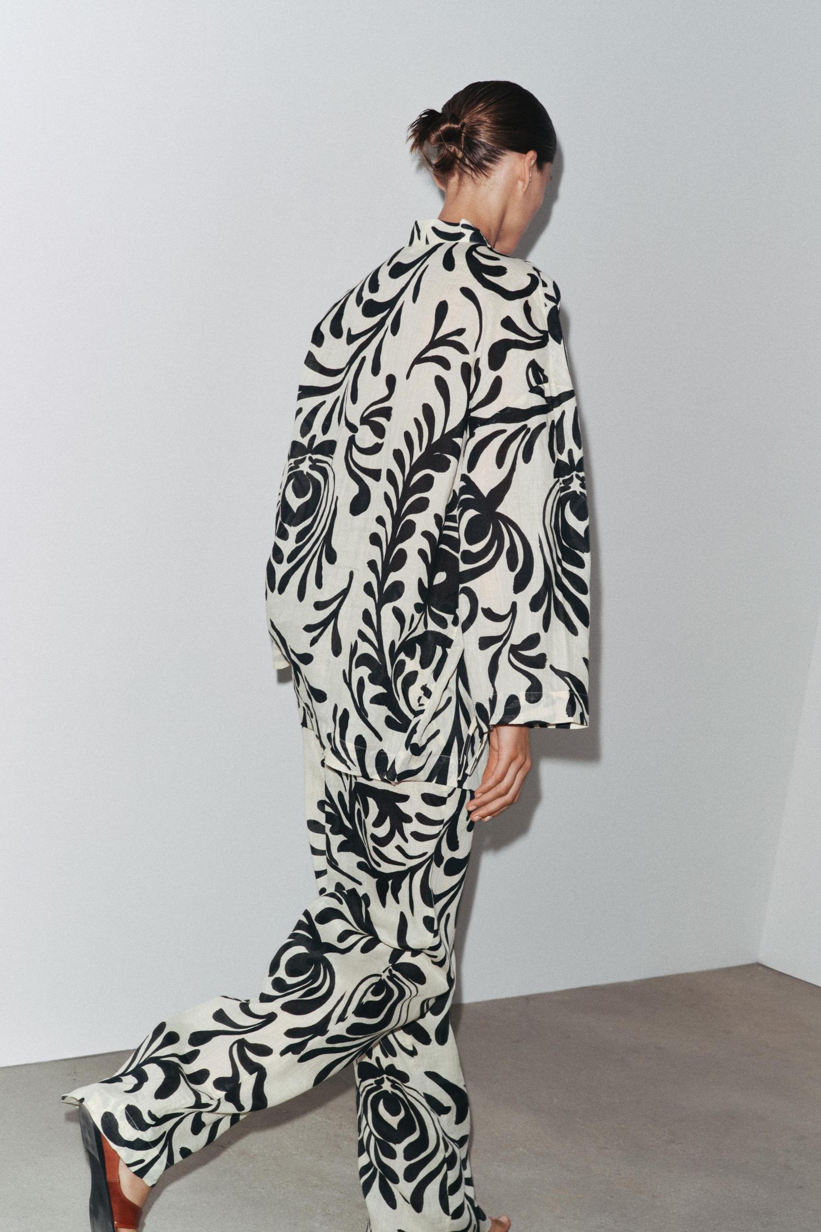 RAMIE PRINT PANTS ZW COLLECTION Product Image