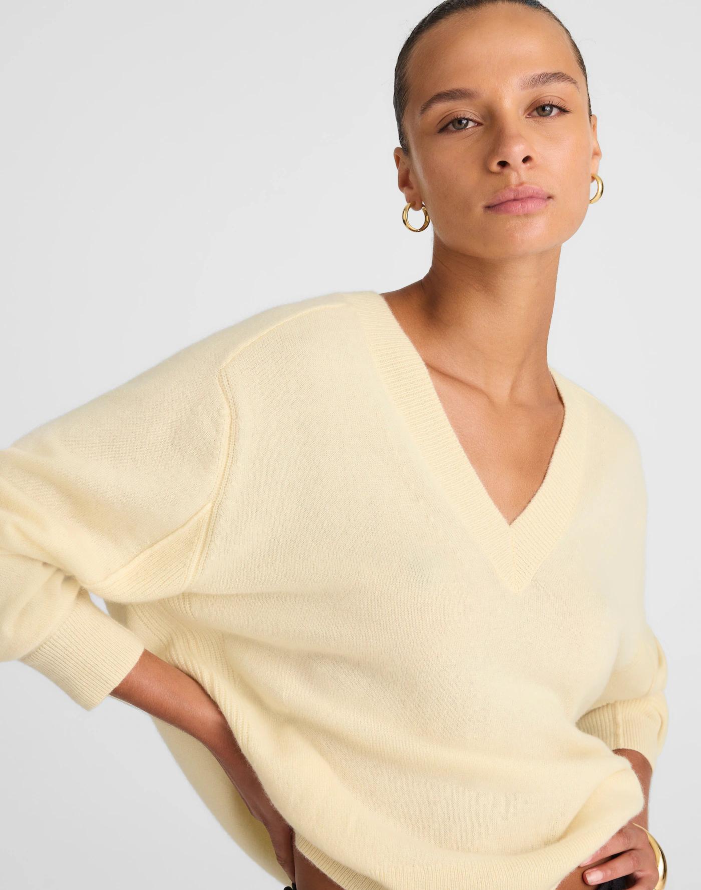 Cashmere V-Neck Sweater Product Image