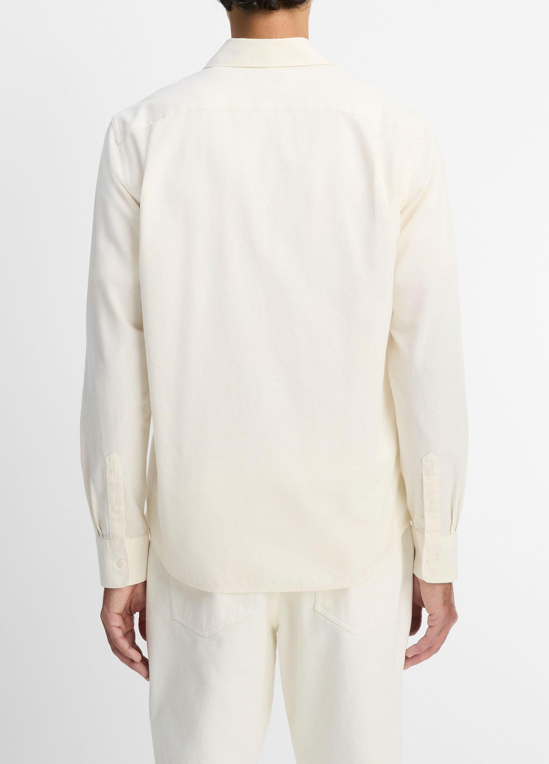 Cotton Chambray Button-Front Shirt Product Image