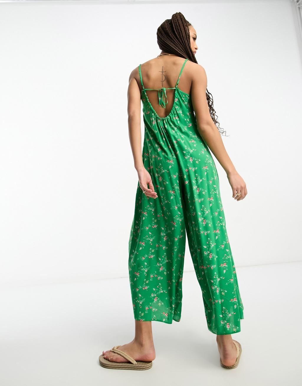 ASOS DESIGN strappy culotte jumpsuit Product Image