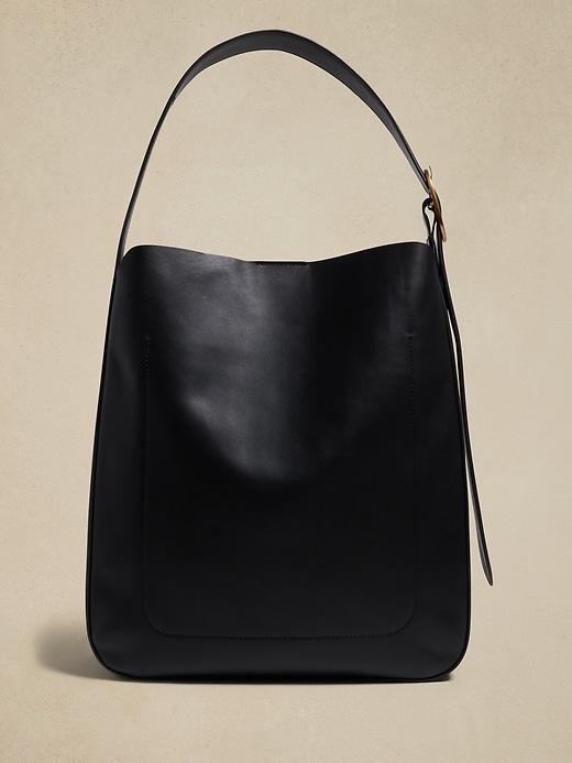 Leather Oversize Tote Product Image