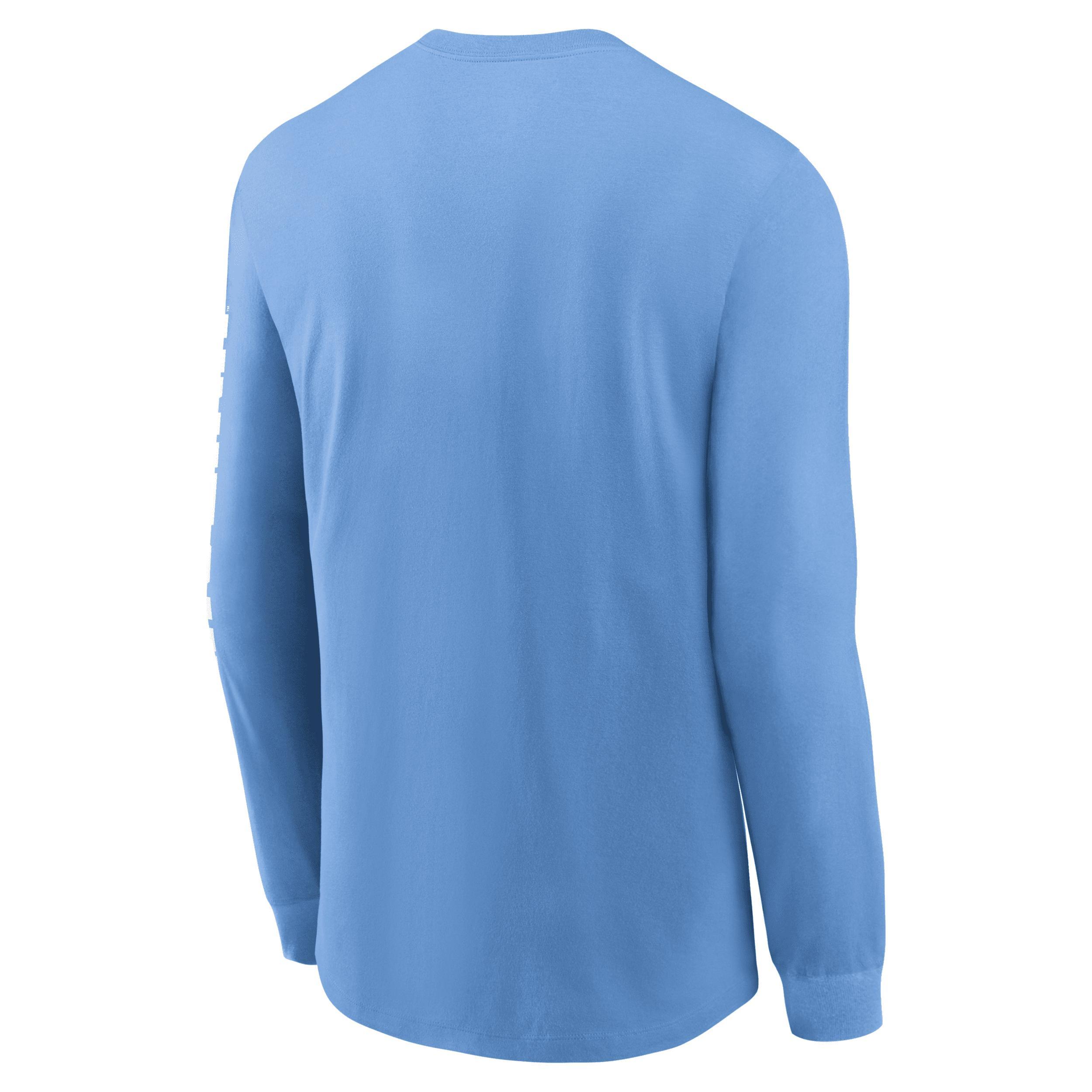 Mens North Carolina Tar Heels Basketball Icon Jordan College Long-Sleeve T-Shirt | NKAC4EYNCN-KCK Product Image