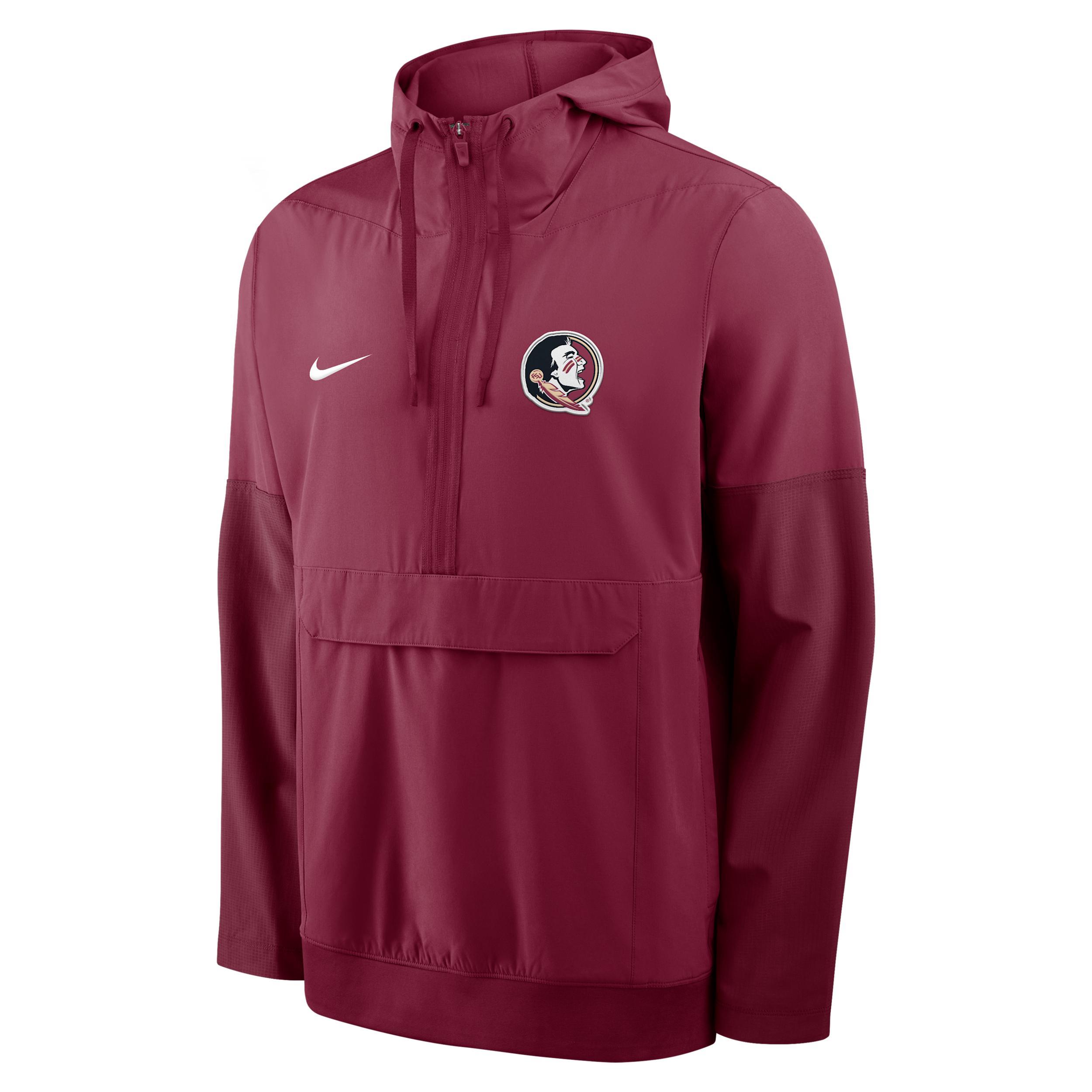 Florida State Anorak Nike Mens College 1/2-Zip Hooded Jacket | 03AT0DEWFTN-PTU Product Image