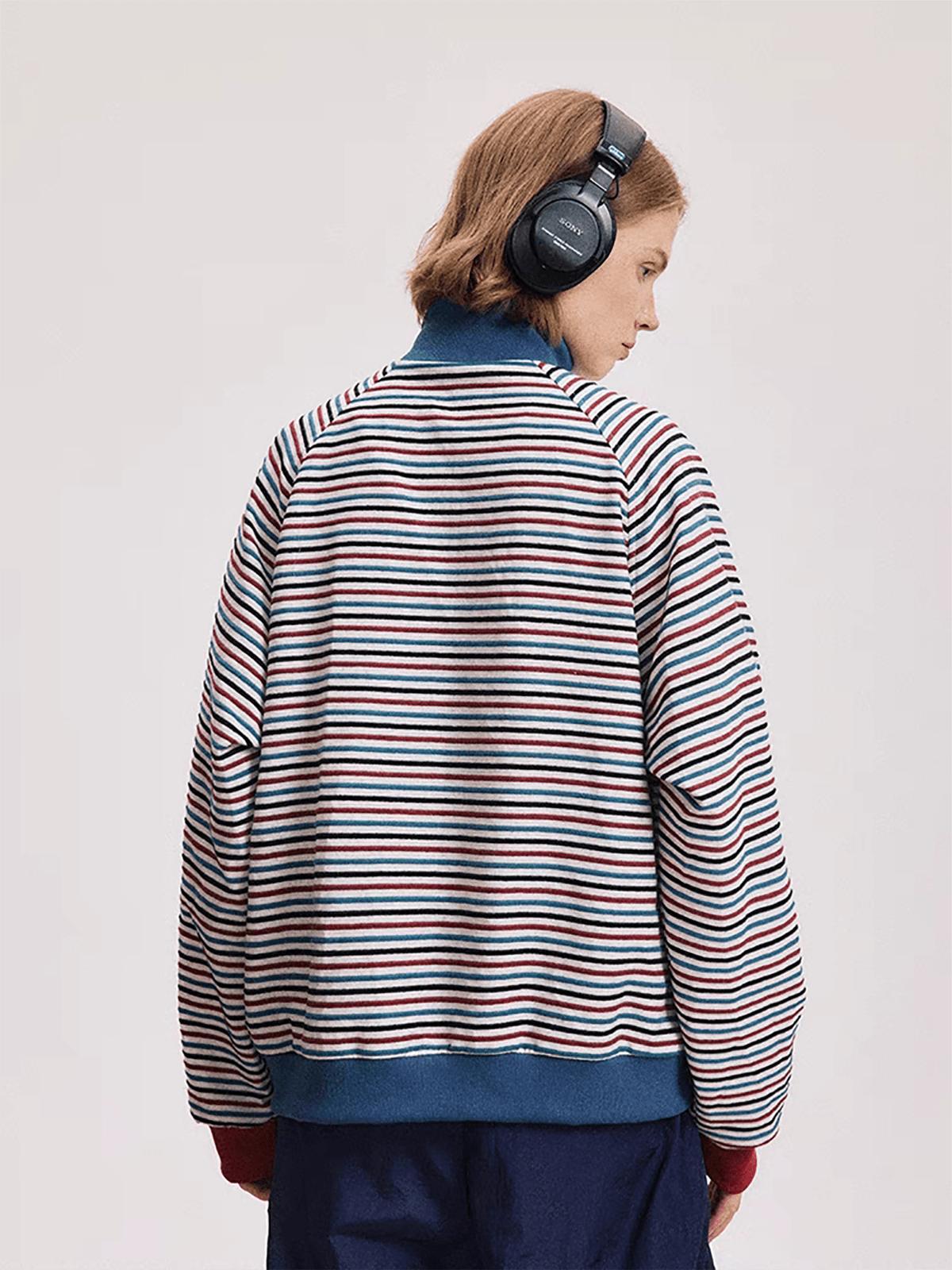 Aelfric Eden Multi Color Stripe Jacket Product Image