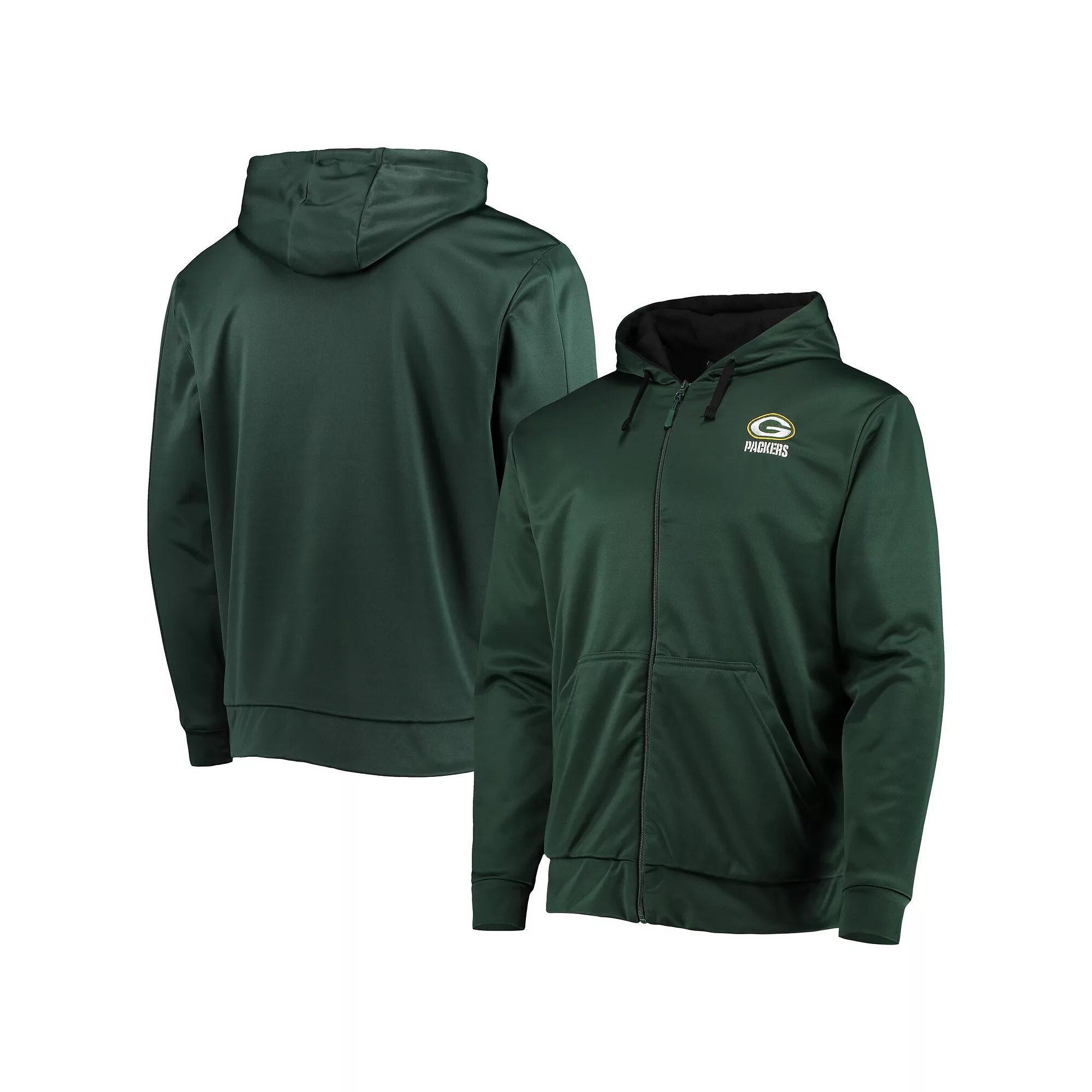 Men's Dunbrooke Green/Black Green Bay Packers Apprentice Full-Zip Hoodie, Size: 3XL Product Image