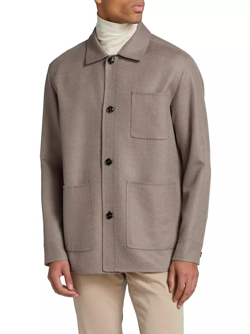 Cashmere-Silk Pocket Jacket Product Image