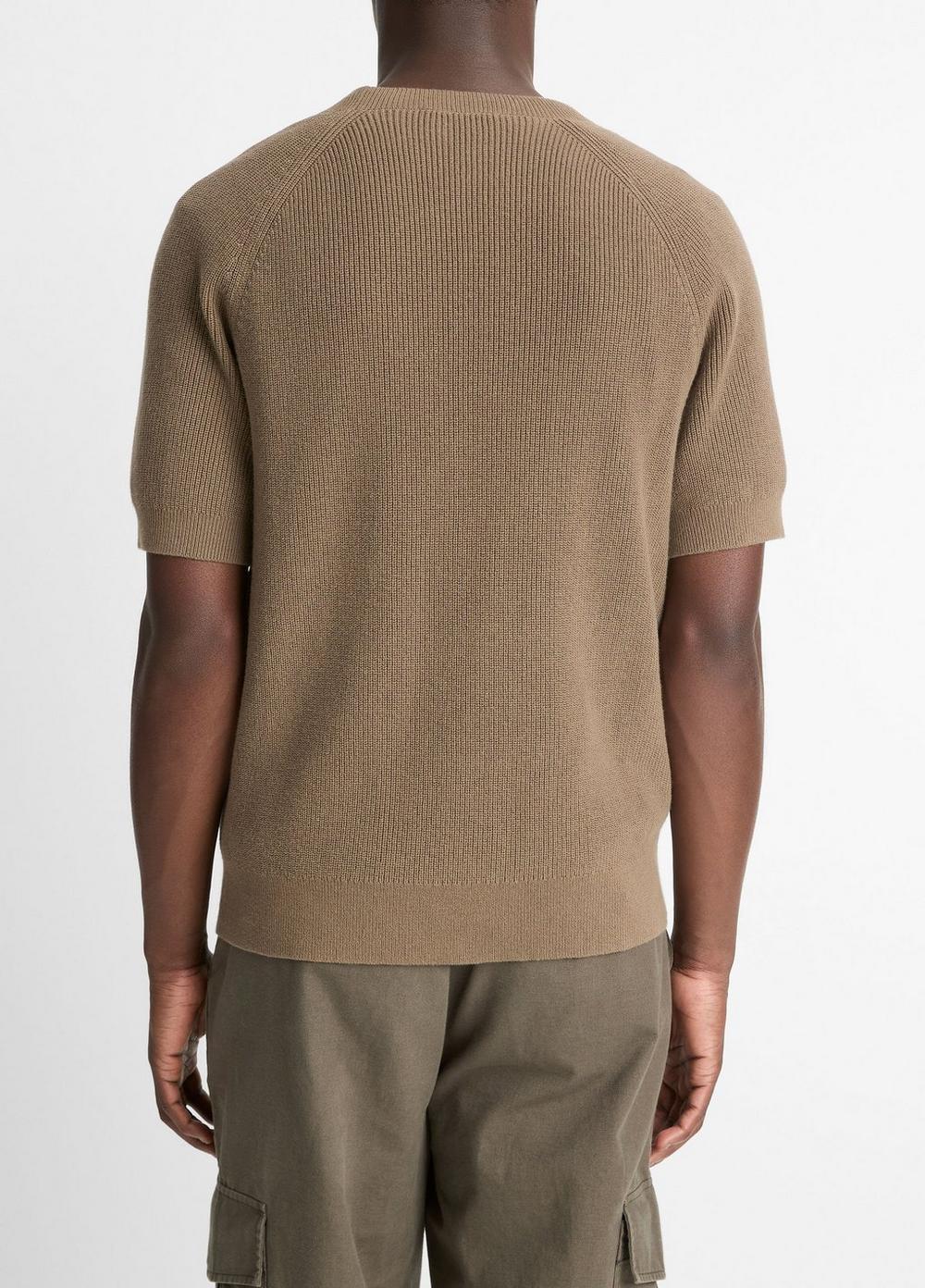 Cotton Short-Sleeve Sweater Product Image