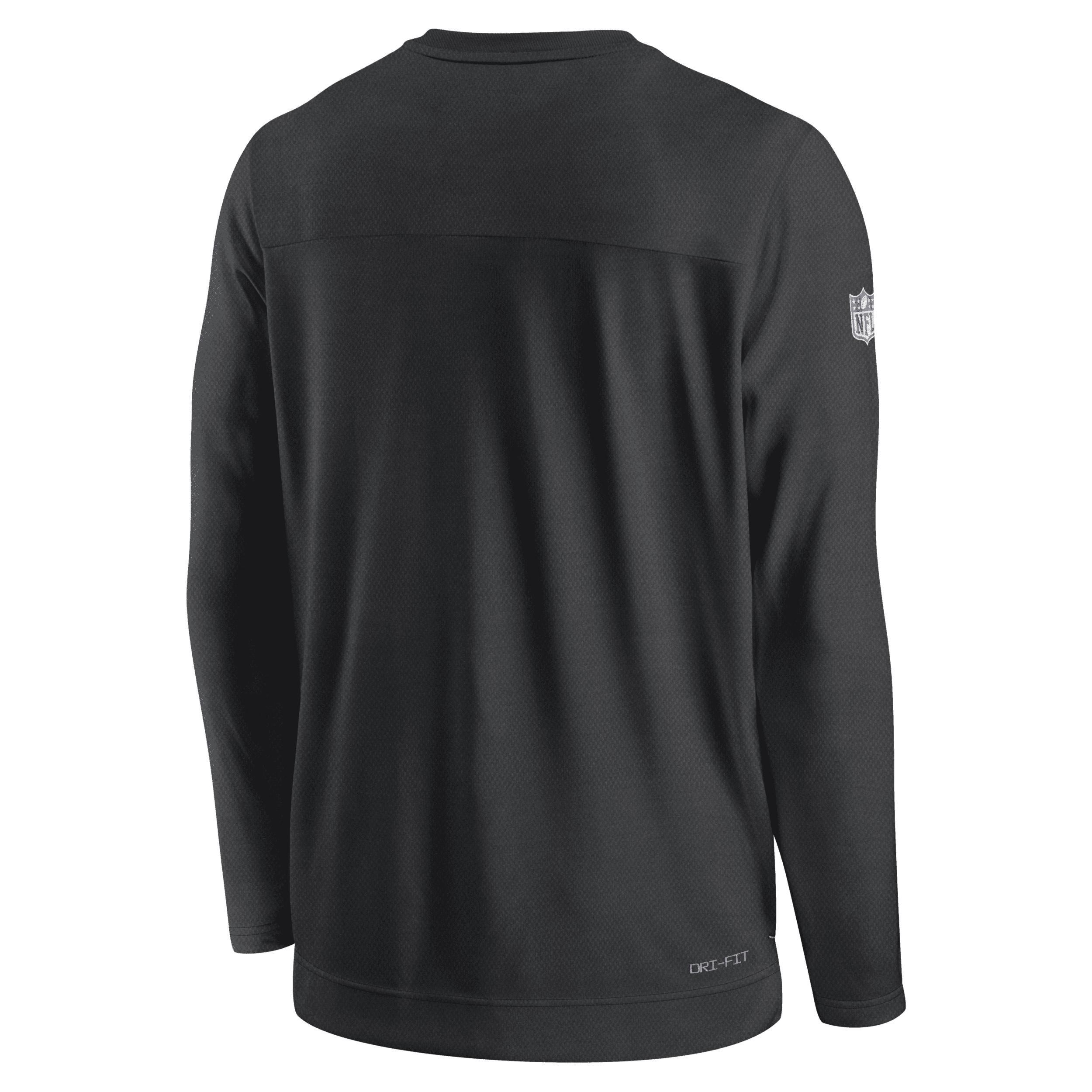 NIKE Green Green Bay Packers Sideline Lockup Performance Long Sleeve T-shirt Product Image