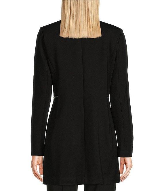 Calvin Klein Long Sleeve Open Front Trench Jacket Product Image