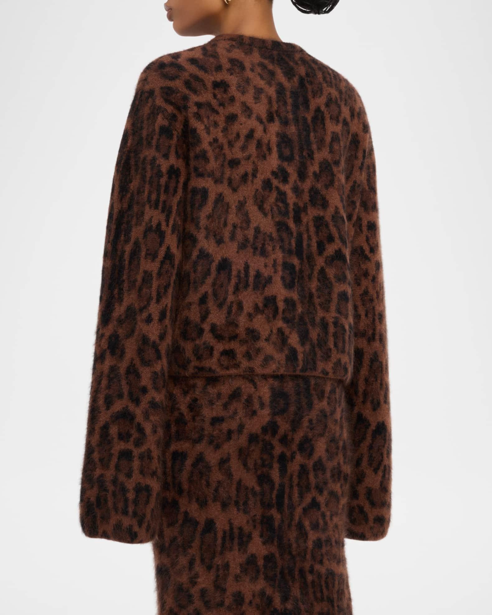 Barret Leopard-Print Cashmere Jacket Product Image