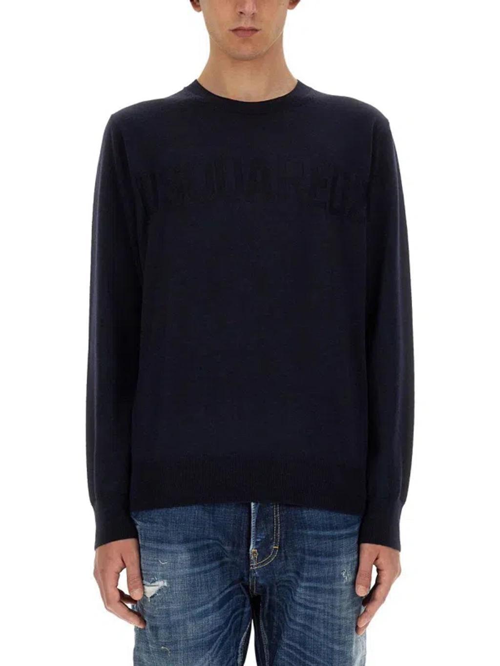 DSQUARED2 Wool Jersey. In Blue Product Image