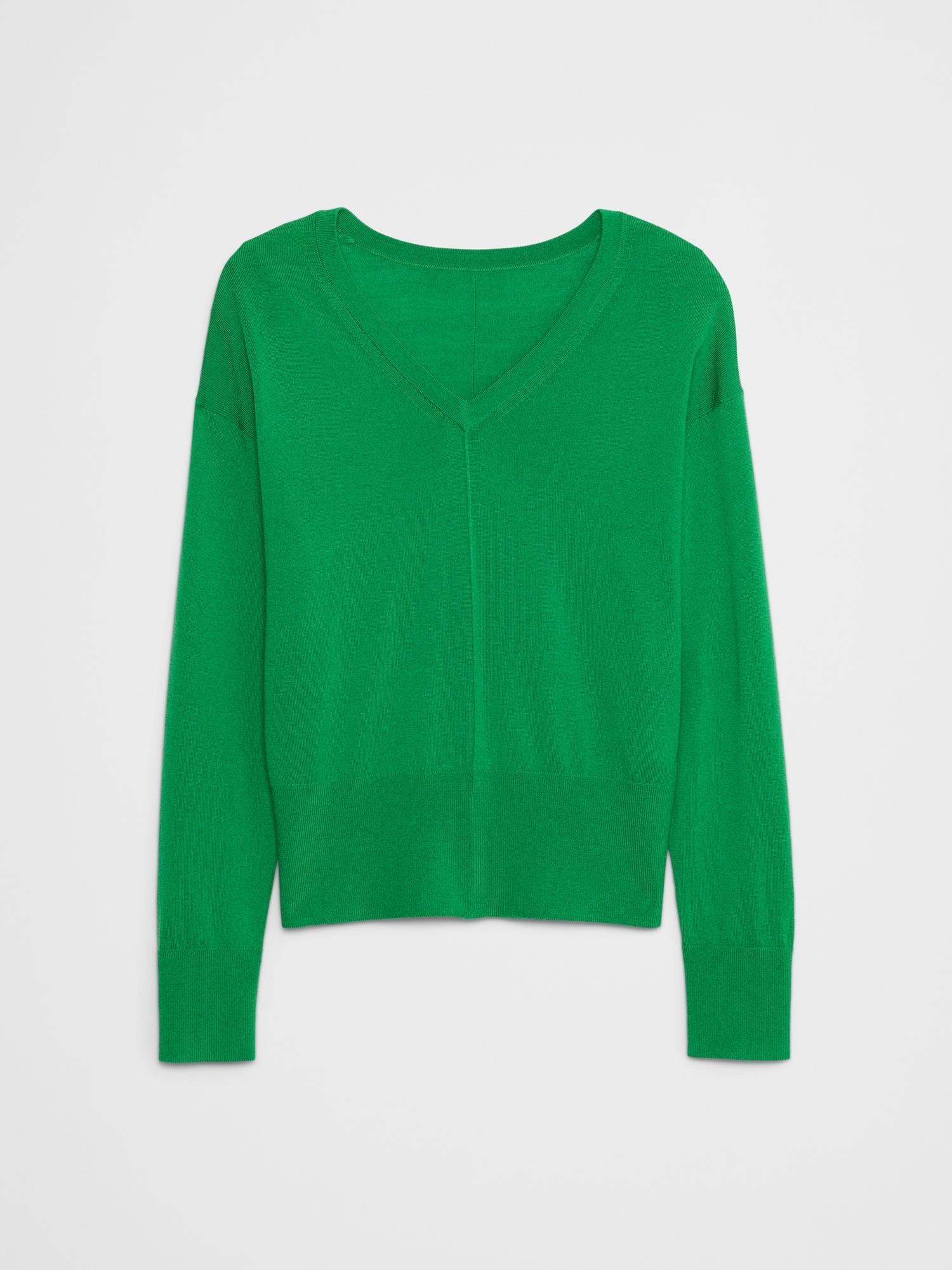Merino Wool V-Neck Sweater Product Image