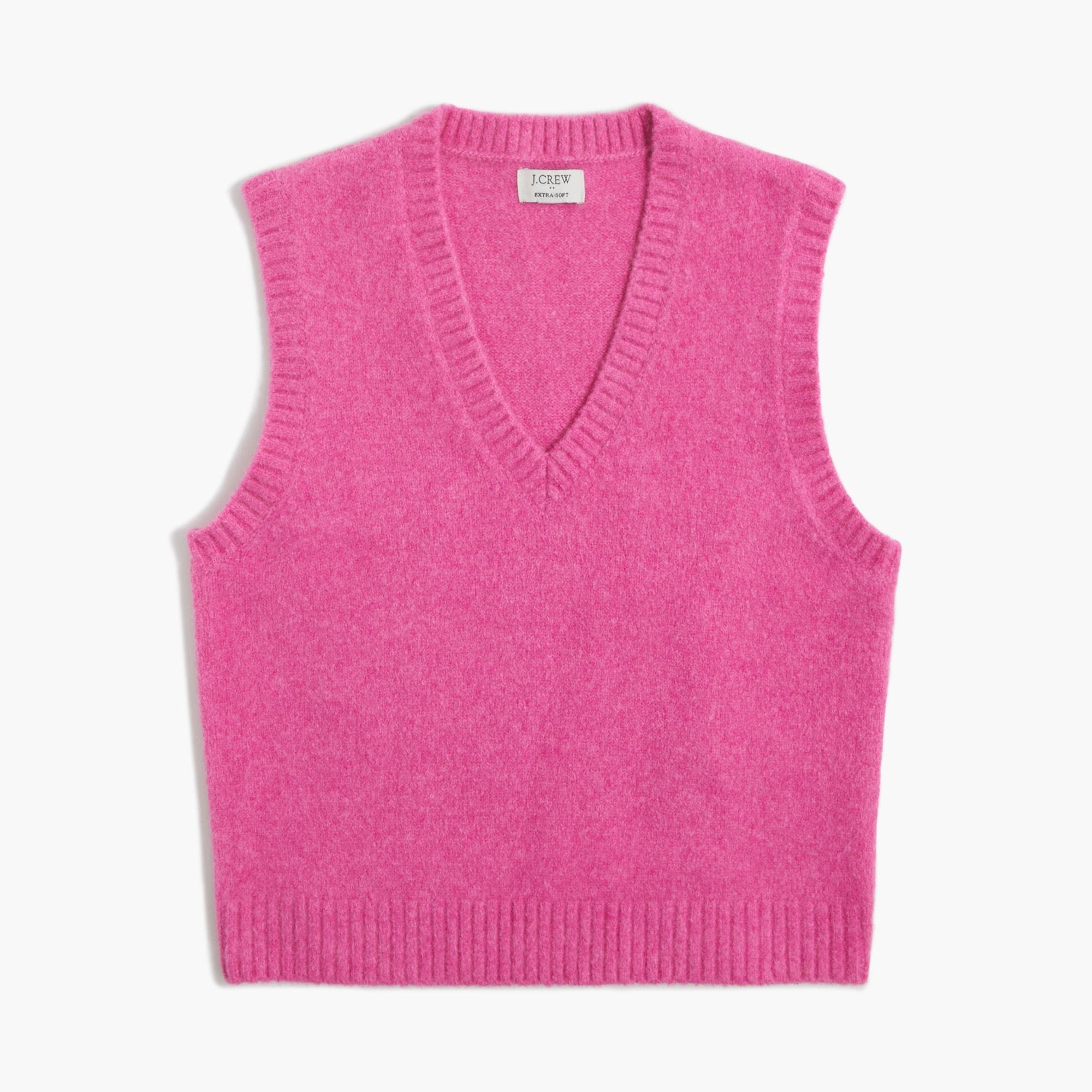 Sweater-vest in extra-soft yarn Product Image