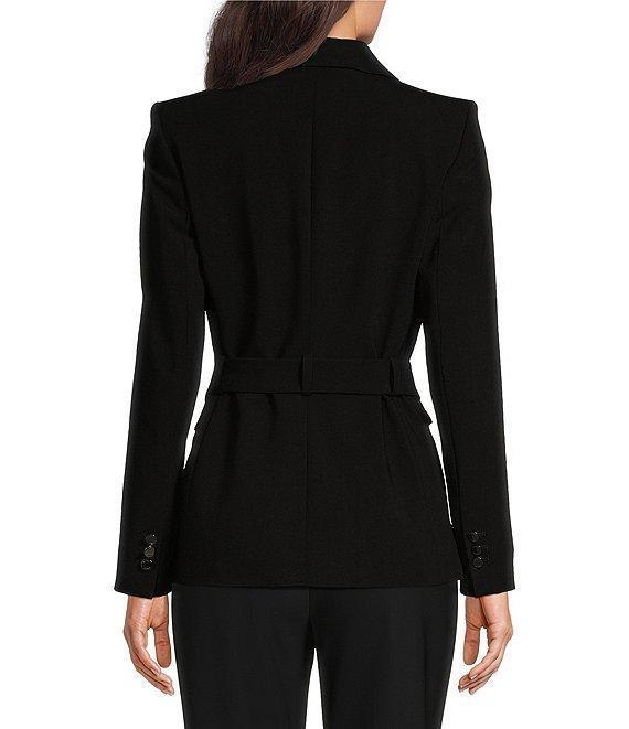 DKNY By Donna Karan Chain Belted Notch Lapel One-Button Jacket Product Image