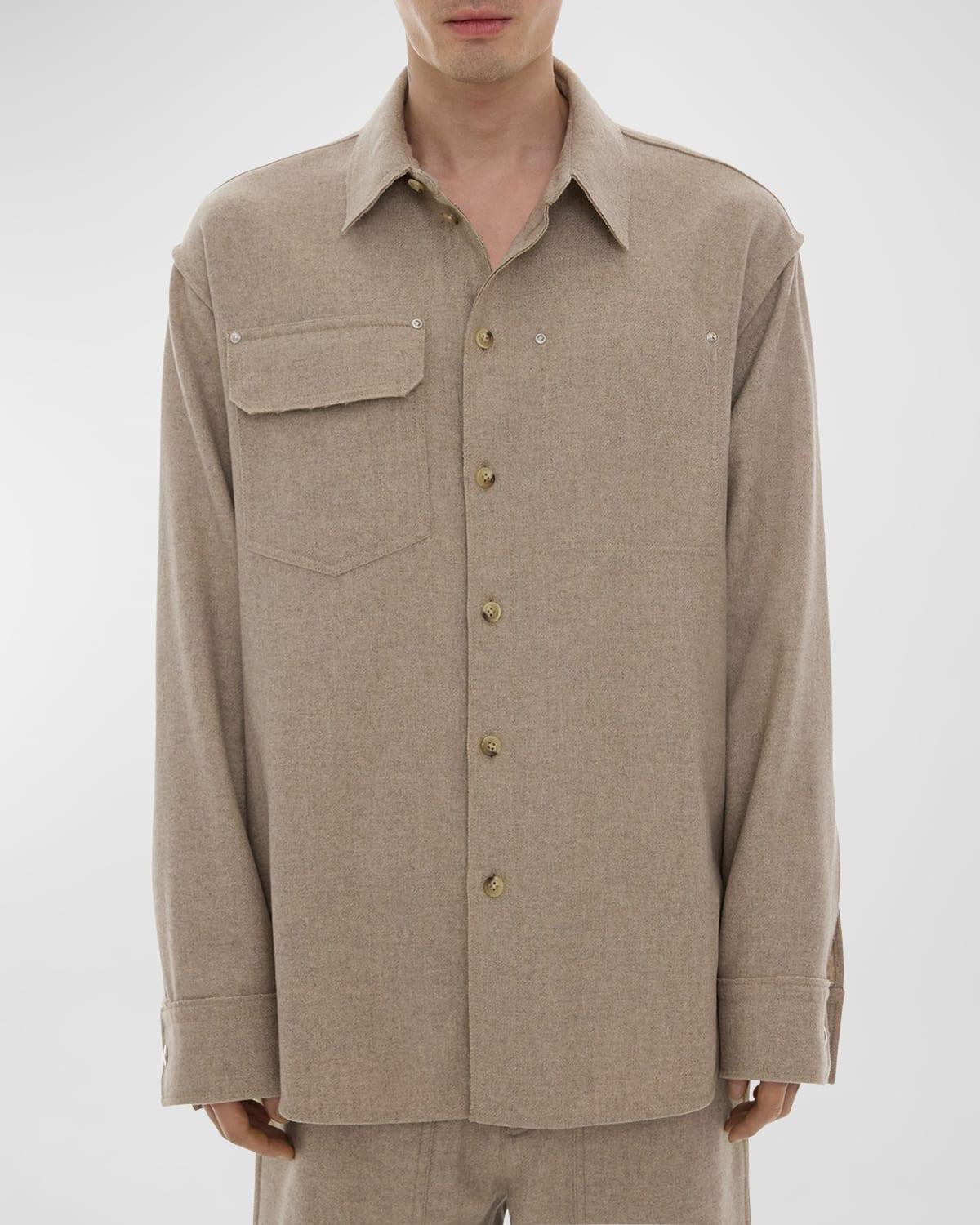 Helmut Lang Button Front Long Sleeve Shirt Product Image