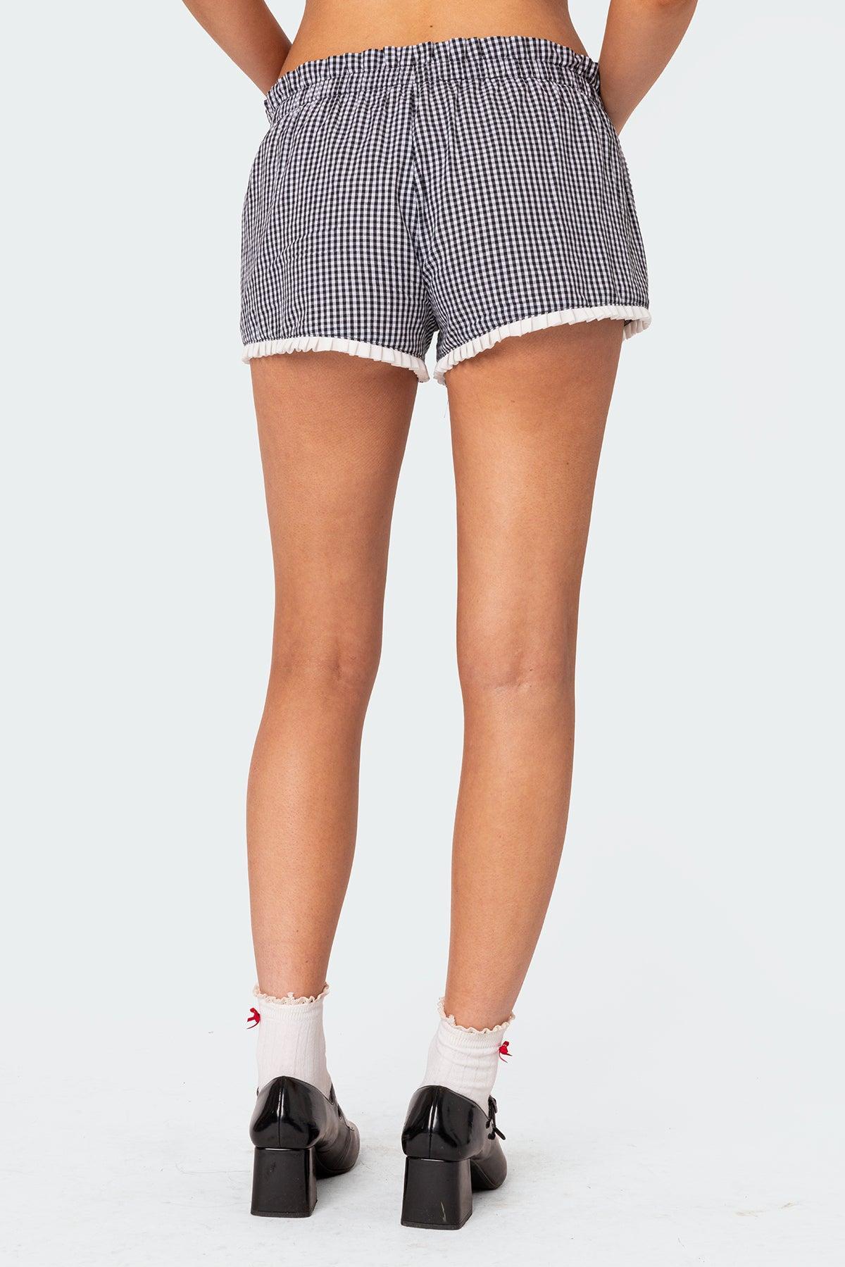 Kyra Gingham Shorts Product Image