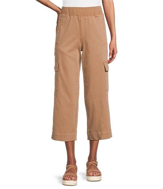 Intro Rib Knit Pheobe Pull-On Cargo Capri Pants Product Image