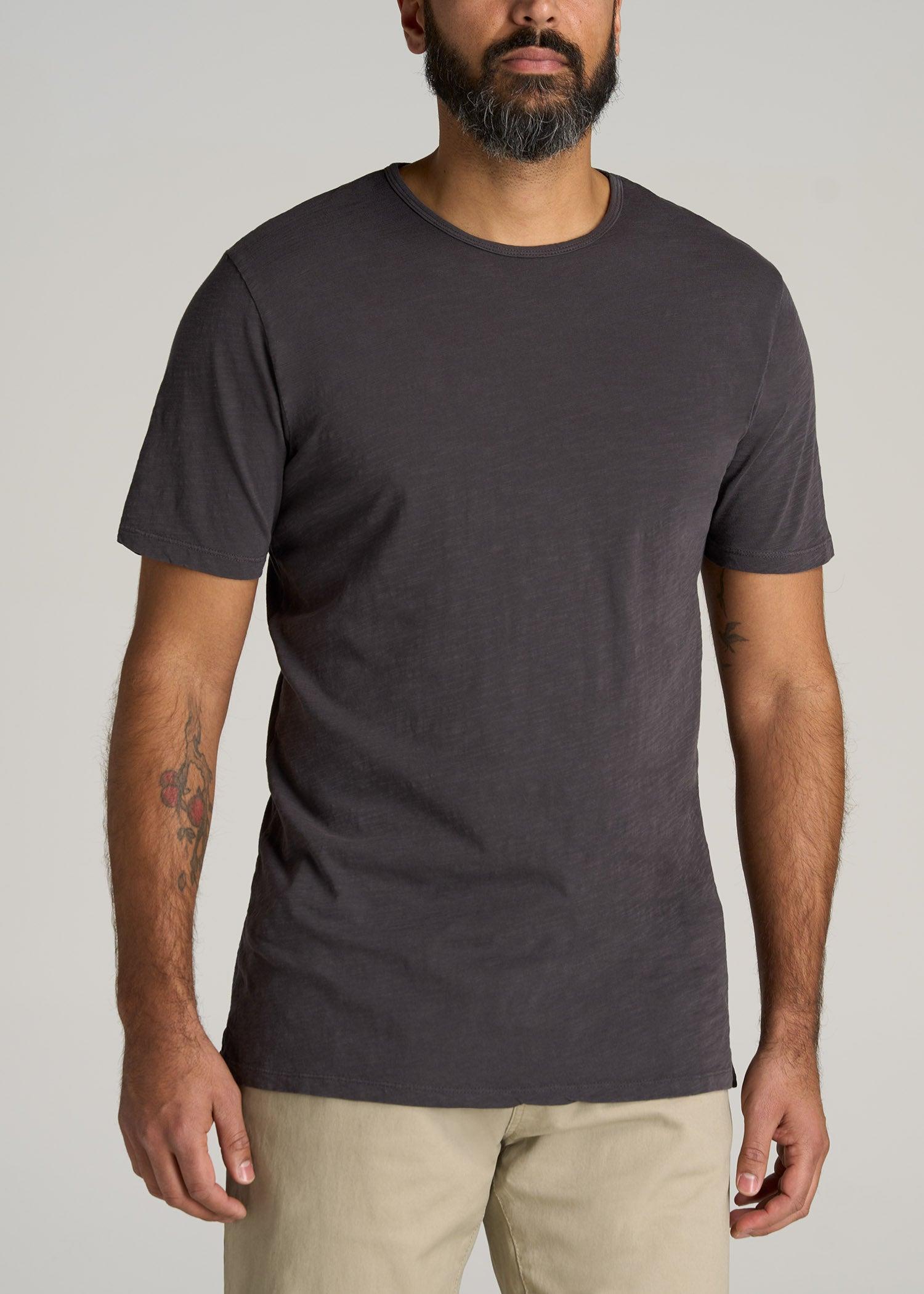 REGULAR-FIT Slub Tee in Charcoal - Tall Men's Shirts Product Image