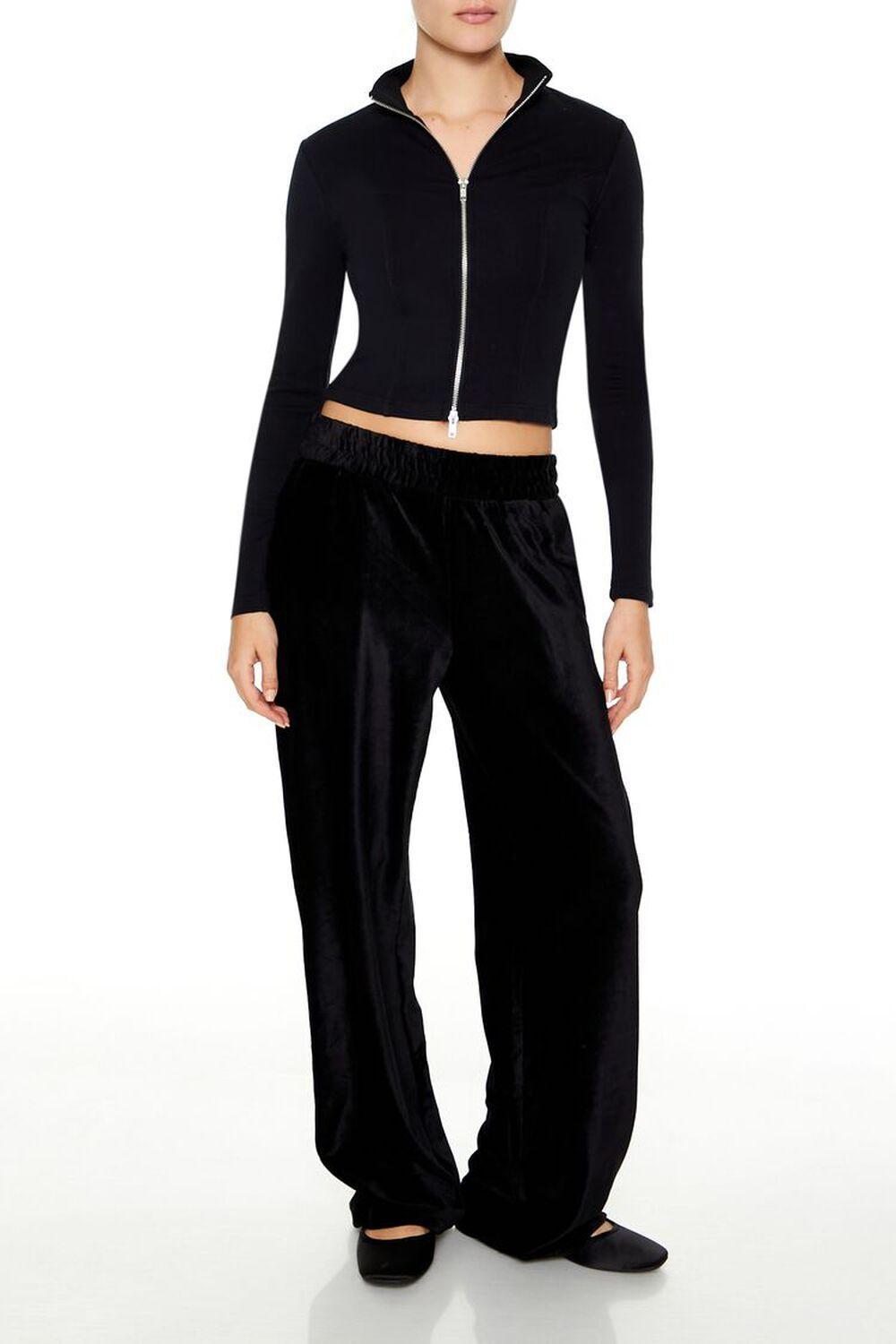 Dual-Zip Crop Top | Forever 21 Product Image