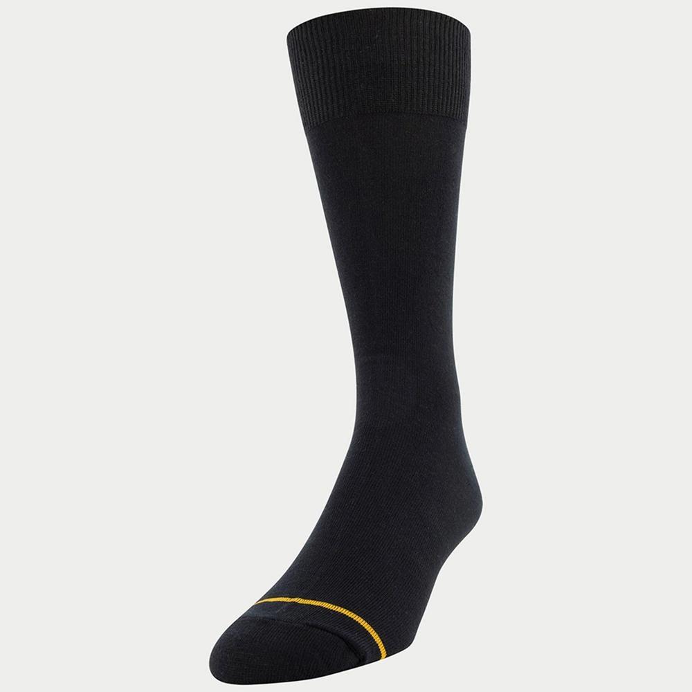 Signature Gold by GOLDTOE Mens Flatknit Crew Socks 5pk - Black 6-12.5 Product Image