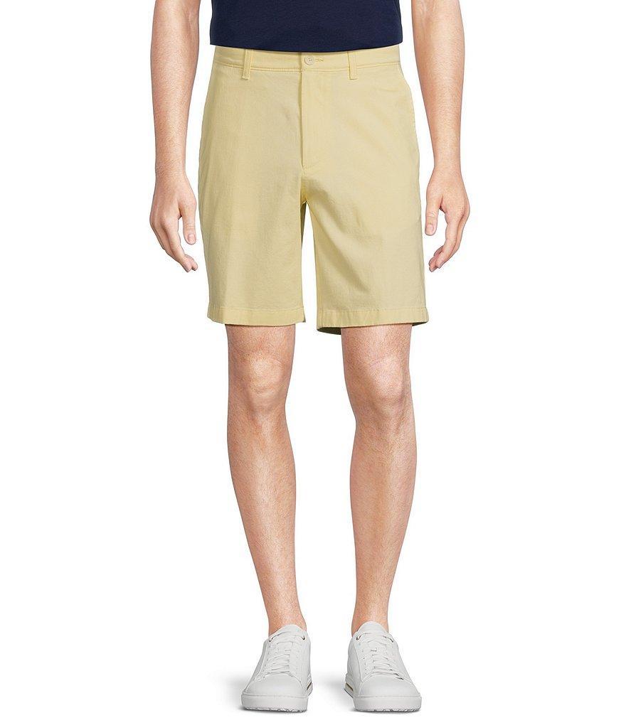 The Cloud Collection 9#double; Flat Front Washed Chino Shorts Product Image