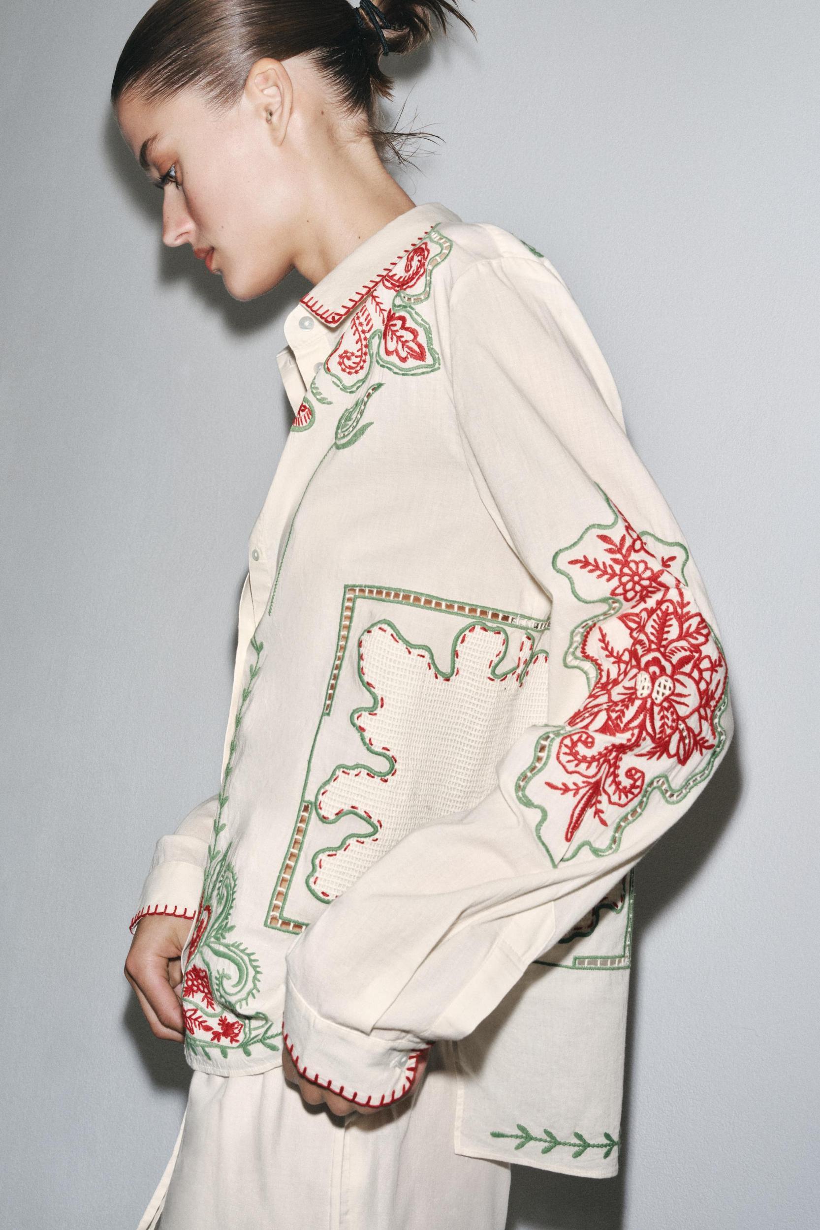 ZW COLLECTION EMBROIDERED SHIRT Product Image