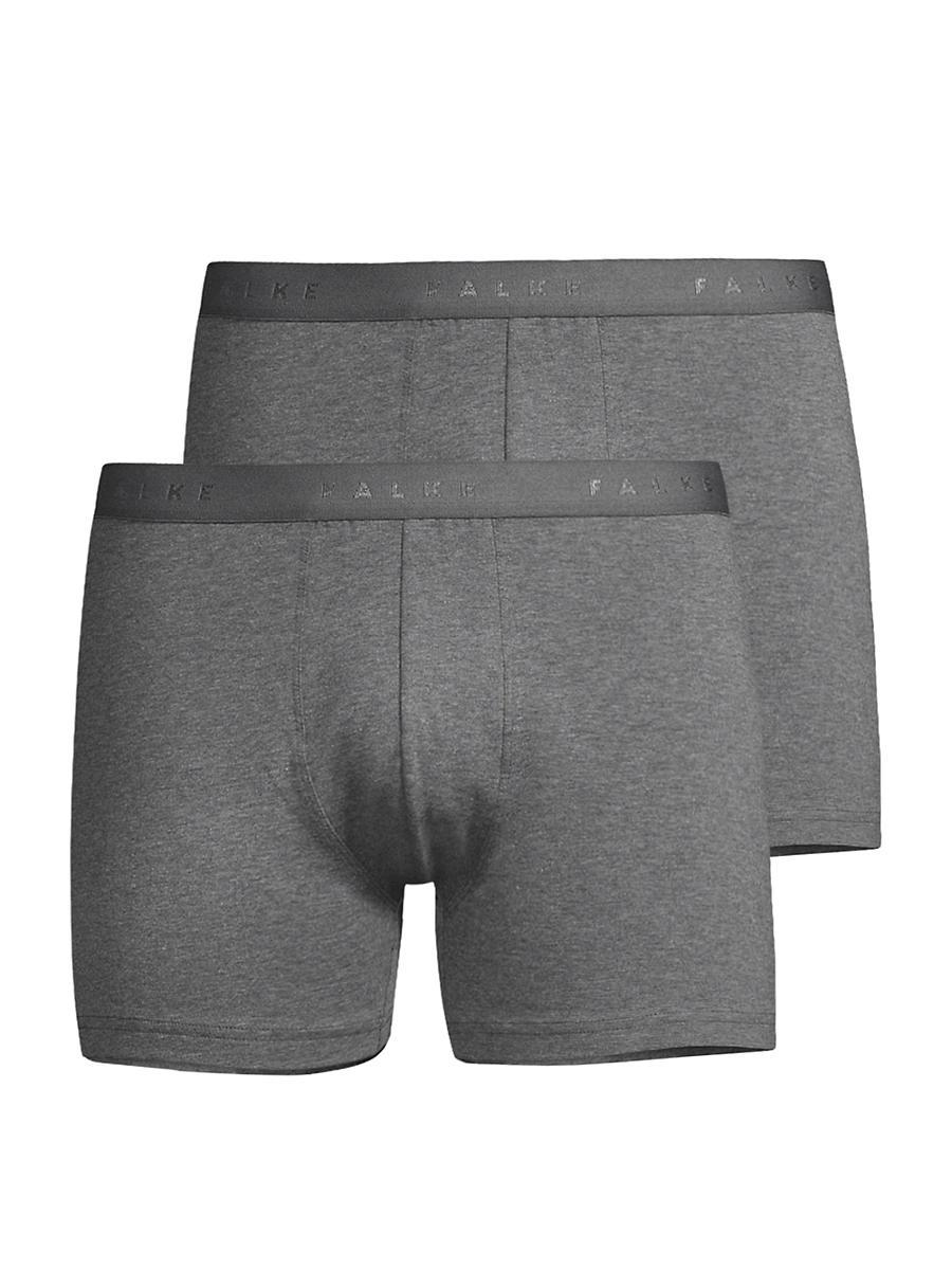 Falke 2 Pack Cotton Boxer Briefs Black XL Product Image