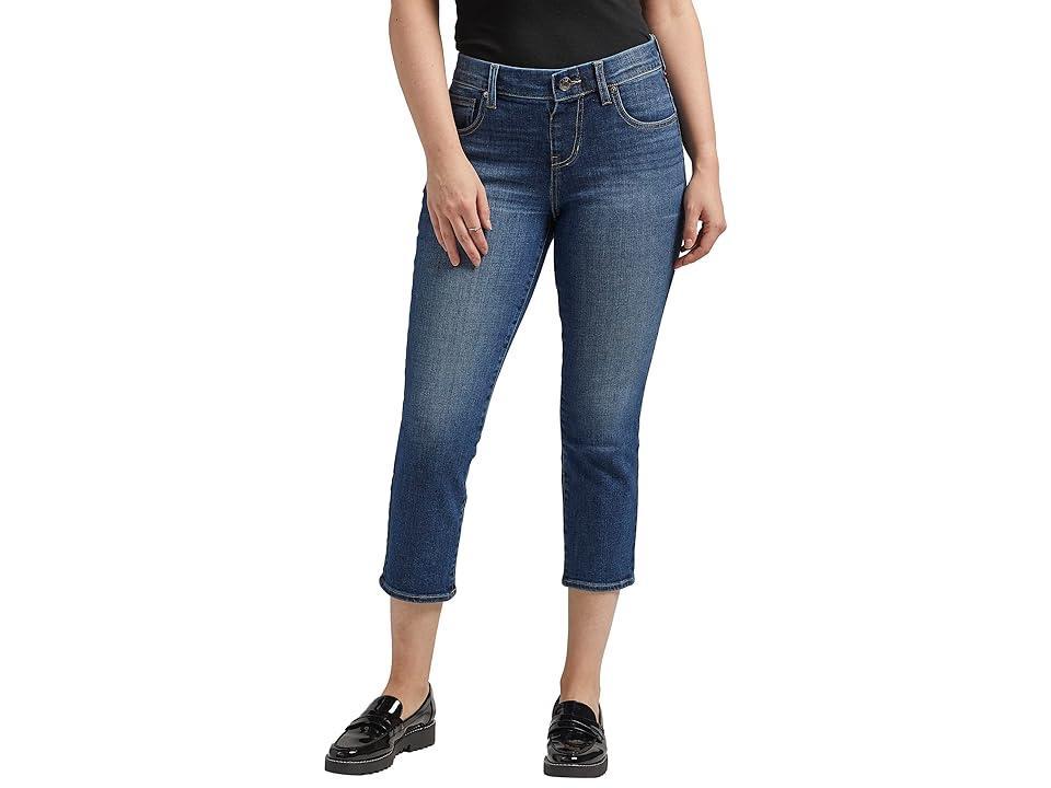 Jag Jeans Maya Mid-Rise Capris (Night Blue) Women's Jeans Product Image